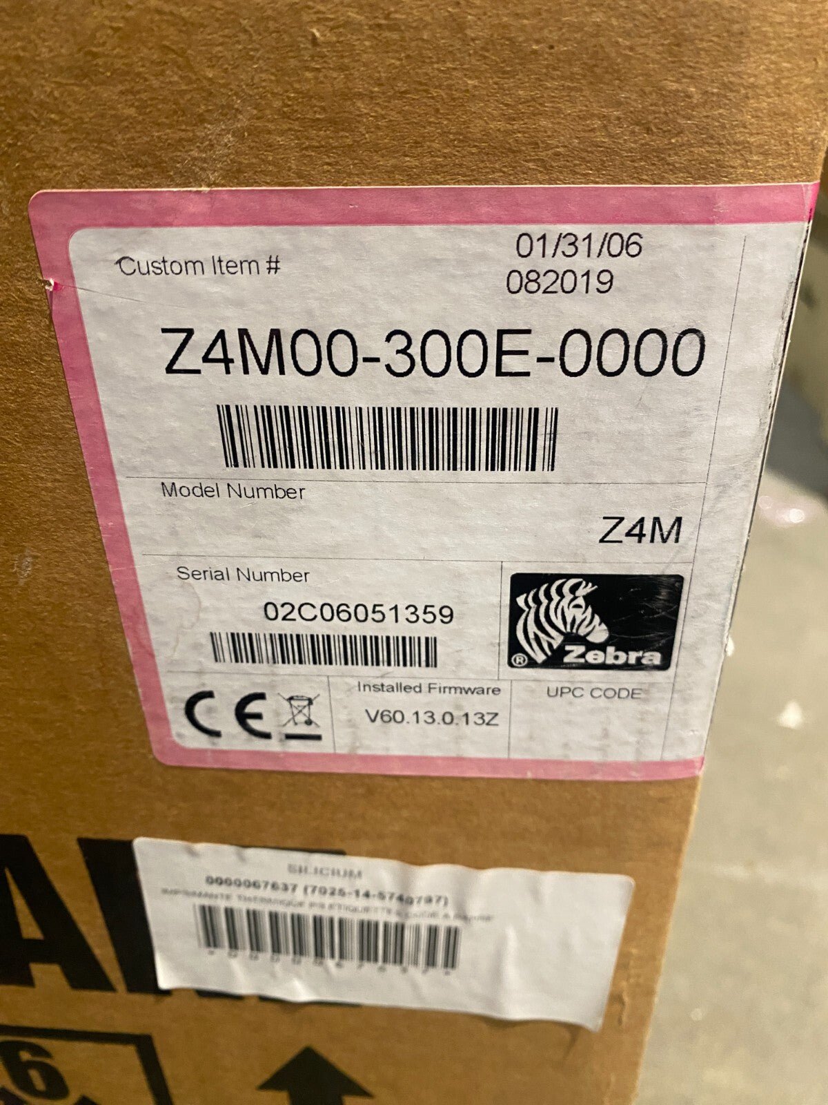 ZEBRA Z4M00 - 300E - 0000 IMPRIMANTE ETIQUETTES INDUSTRIELLE 300DPI - KLR Automation