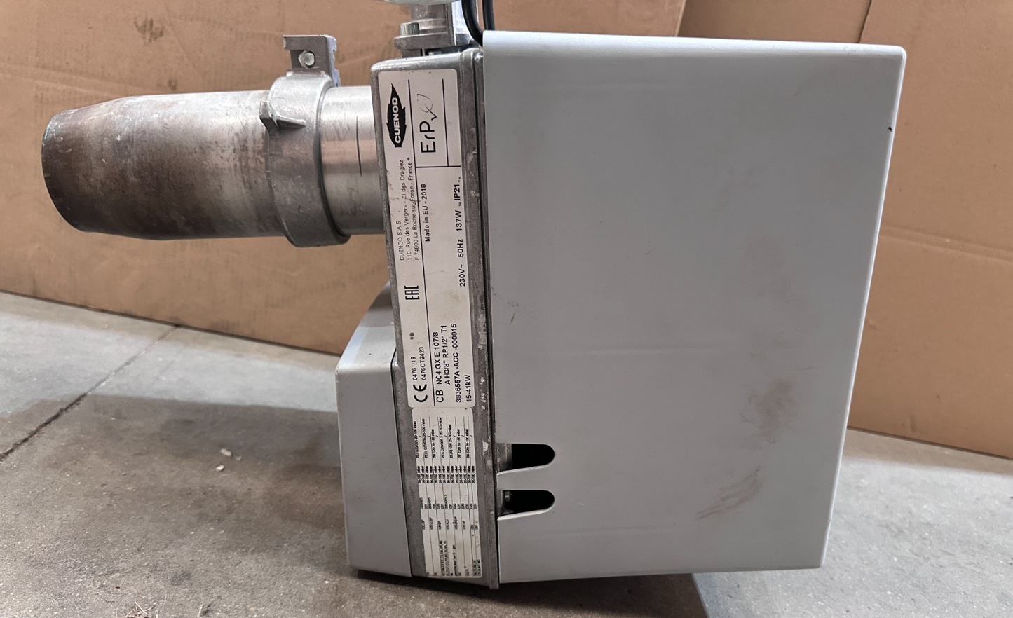 CUENOD NC4 GX E 107/8 A H3/8" RP1/2" T1 3836557A-ACC-000015 15-41kW BRULEUR GAZ