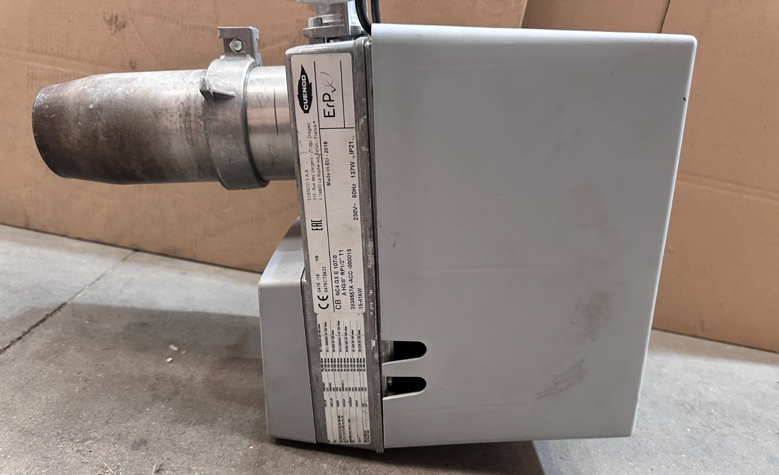 CUENOD NC4 GX E 107/8 A H3/8" RP1/2" T1 3836557A-ACC-000015 15-41kW BRULEUR GAZ