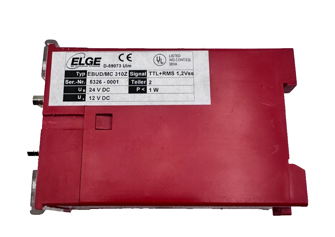 ELGE EBUD/MC 310Z TTL+RMS 1,2 VSS 24-12 VDC EVALUATION DISTANCE ET VITESSE