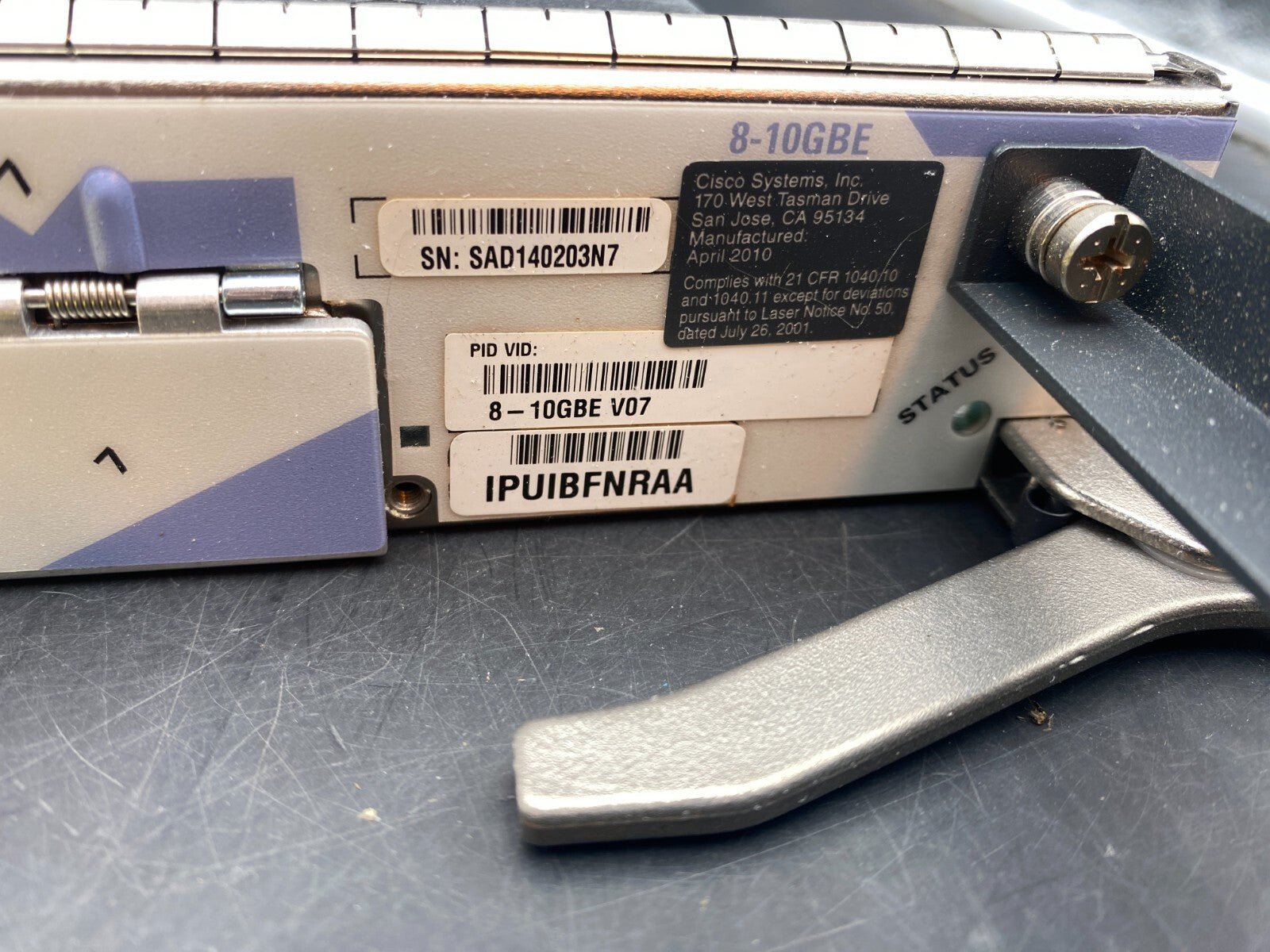 CISCO 8 - 10GBE ETHERNET INTERFACE CARD IPUIBFNRAA 800 - 24545 - 07 A1 - KLR Automation