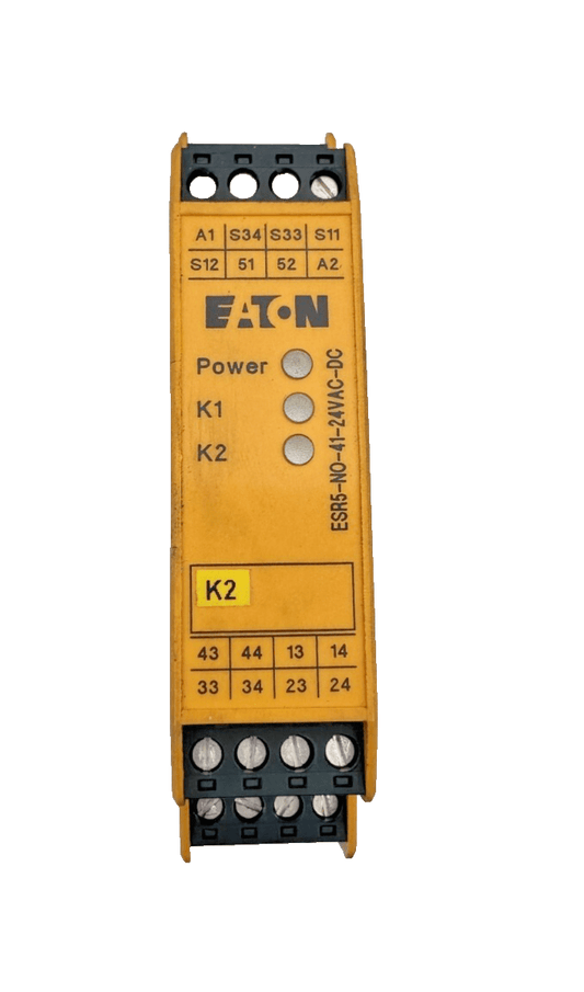 EATON ESR5 - NO - 41 - 24VAC - DC V02 SAFETY RELAY - KLR Automation