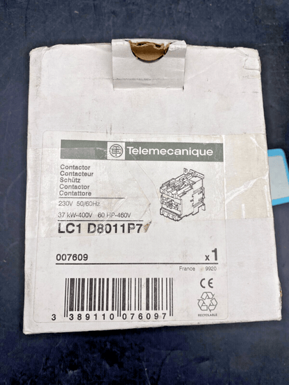TELEMECANIQUE LC1D8011P7 CONTACTOR - KLR Automation
