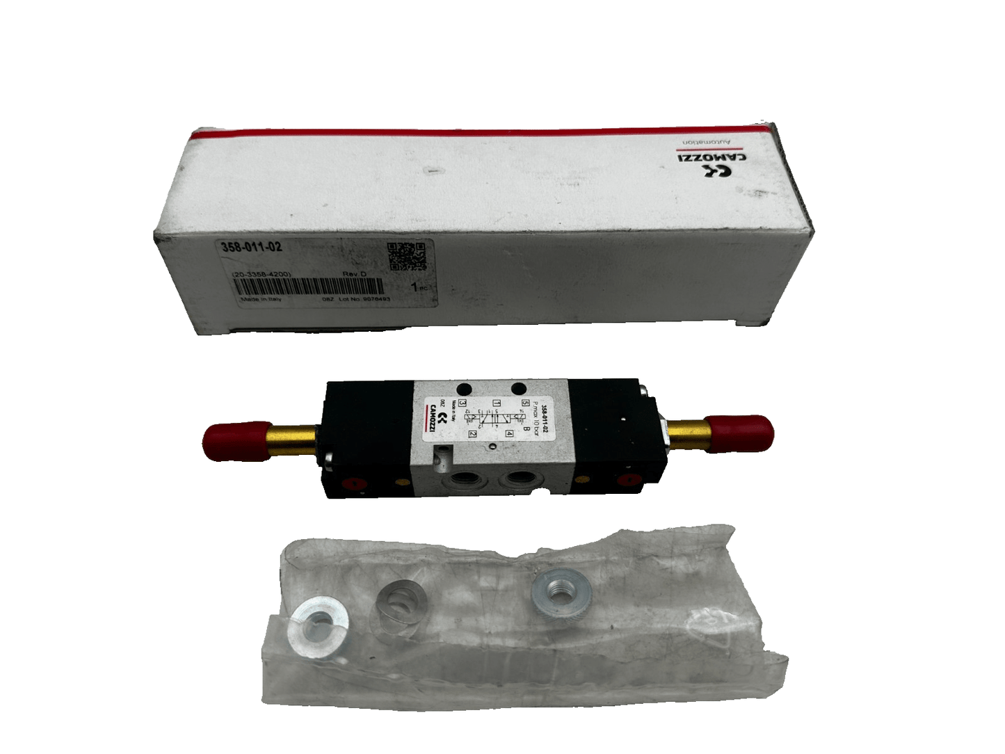 CAMOZZI 358 - 011 - 02 10BAR ELECTRO PNEUMATIC VALVE - KLR Automation