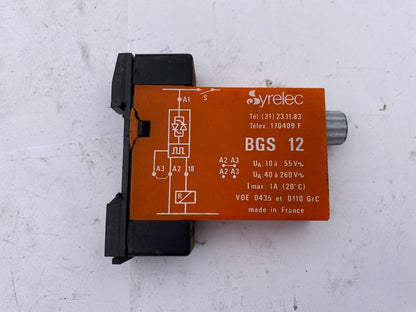 1pc x SYRELEC BGS 12 TIMED RELAY 220V