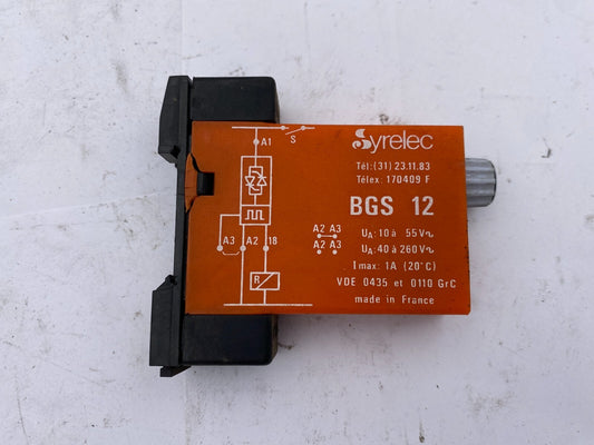 1pc x SYRELEC BGS 12 TIMED RELAY 220V