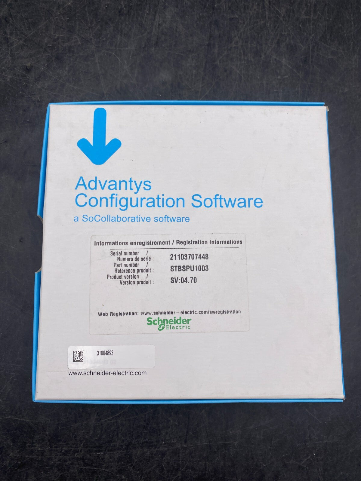 SCHNEIDER ELECTRIC ADVANTYS CONFIGURATION 04.70 STBSPU1003 + CABLE STBXCA4002