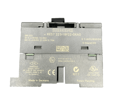 SIEMENS 6ES7221 - 1BF22 - 0XA0 EM 221 +6ES7223 - 1BF22 - 0XA0 EM 223 - KLR Automation