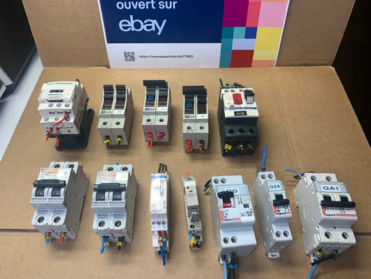 Lot de 12 pc x TELEMECANIQUE ...CAD32 + GV2ME07 +C60N + GK1 Contactor - KLR Automation