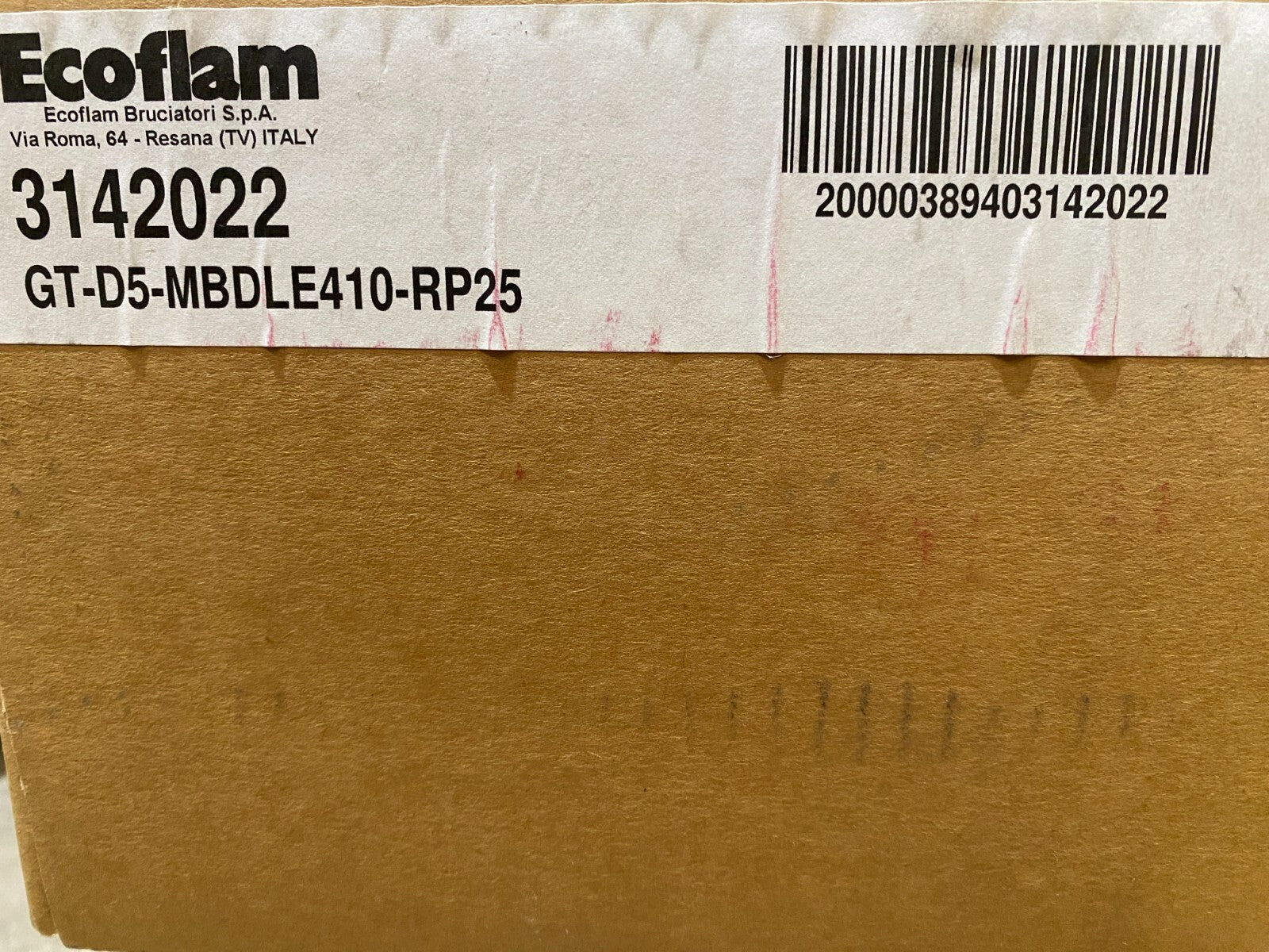 ECOFLAM 3142022 GT - D5 - MBDLE410 - RP25 DUNGS MB - DLE 410 B01 S50 - KLR Automation