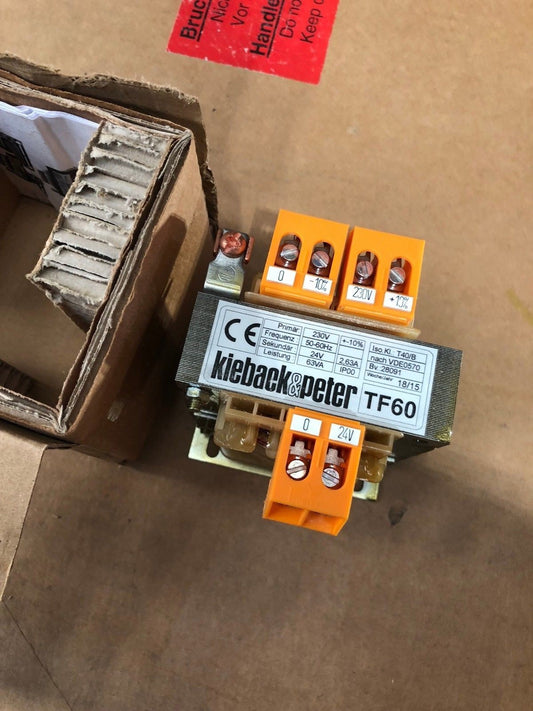 Kieback & Peter tf60 Bloc d'alimentation Transformateur transformateur 220v/24v