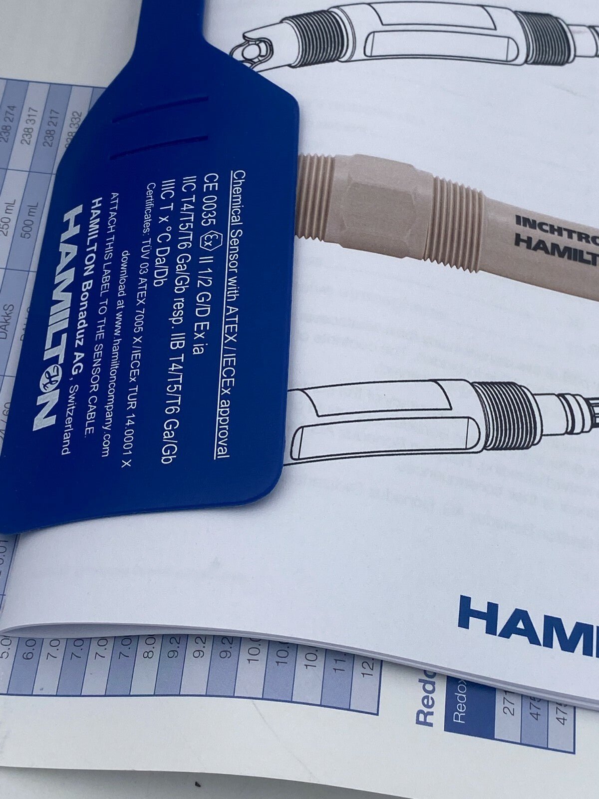 SONDE PH INCHTRODE N75F HAMILTON 238346 - KLR Automation
