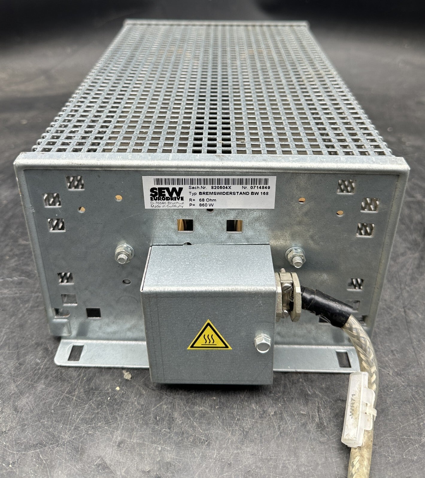 SEW EURODRIVE 820604X BREMSWIDERSTAND BW 168 68 OHM 860W - KLR Automation