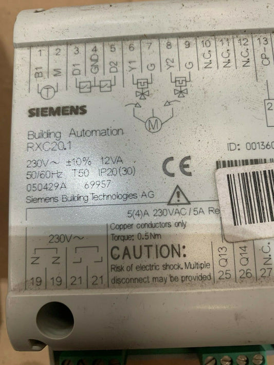 Siemens Rxc20.1 Landis & Staefa