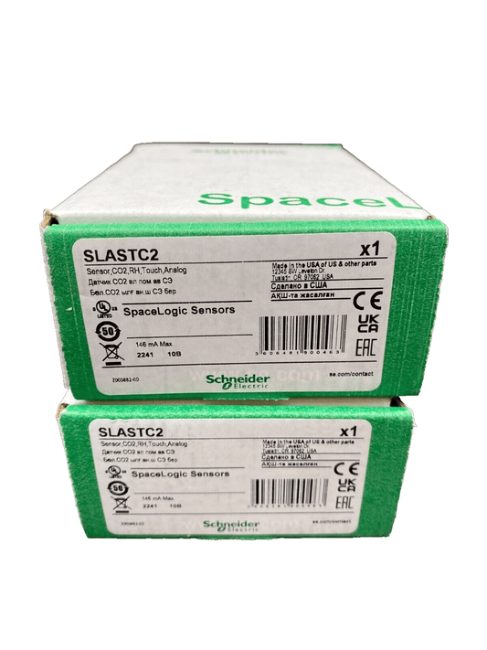 1pc x SCHNEIDER ELECTRIC SLASTC2 SENSOR CO2 RH TOUCH ANALOG SPACELOGIC SENSORS - KLR Automation