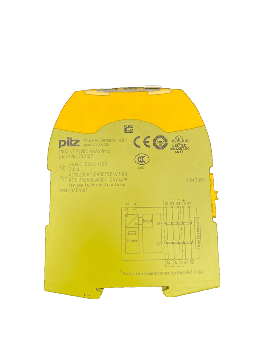 PILZ PNOZ S7 750107 24 VDC 4N/O 1N/C SAFETY RELAY - KLR Automation