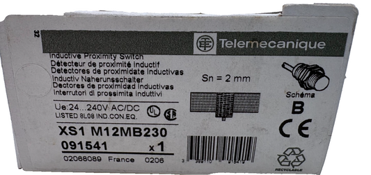 TELEMECANIQUE DETECTEURS DE PROXIMITE xs1-M12MB230 2mm x1