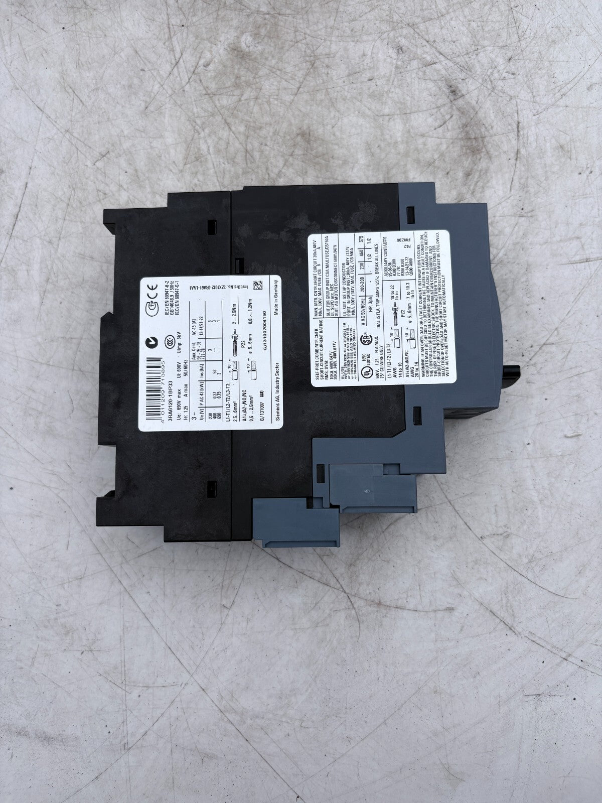 SIEMENS 3RA6120-1BP33 DEPART COMPACT x1
