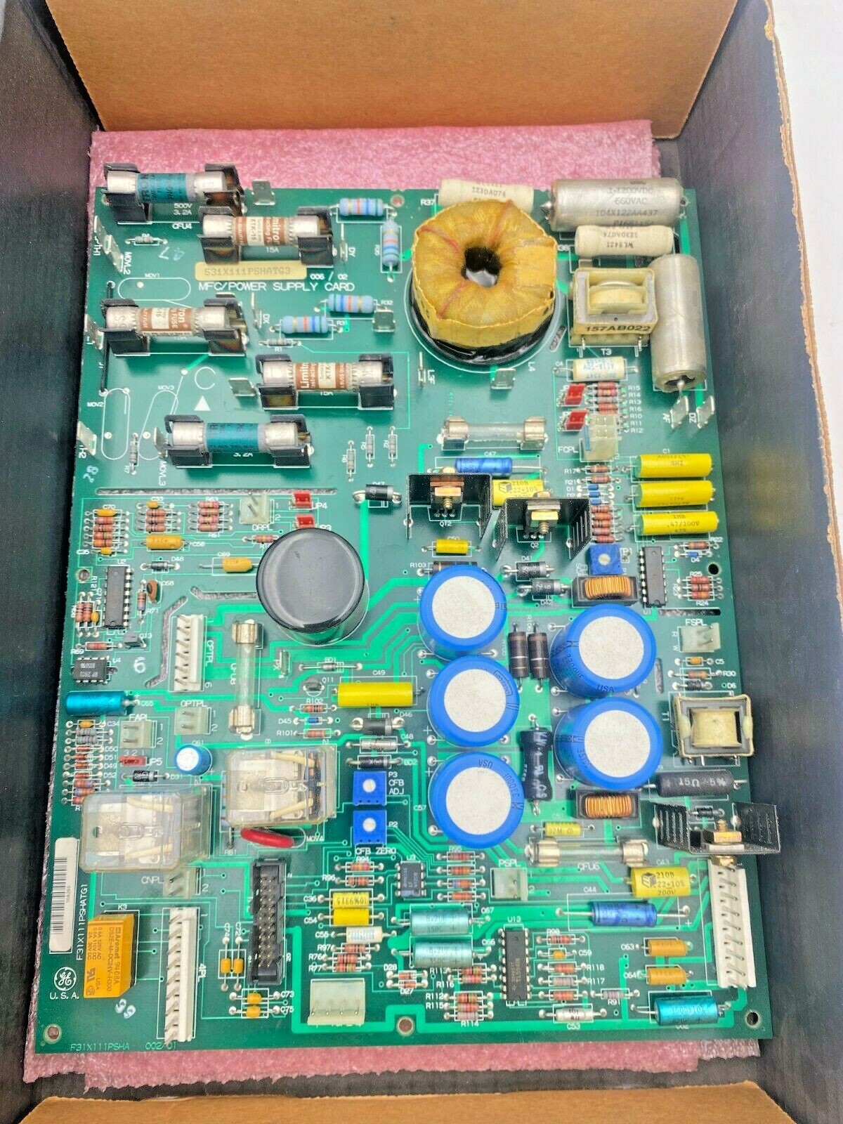 GENERAL ELECTRIC F31X111PSHATG1 MFC/ POWER SUPPLY CARD GE