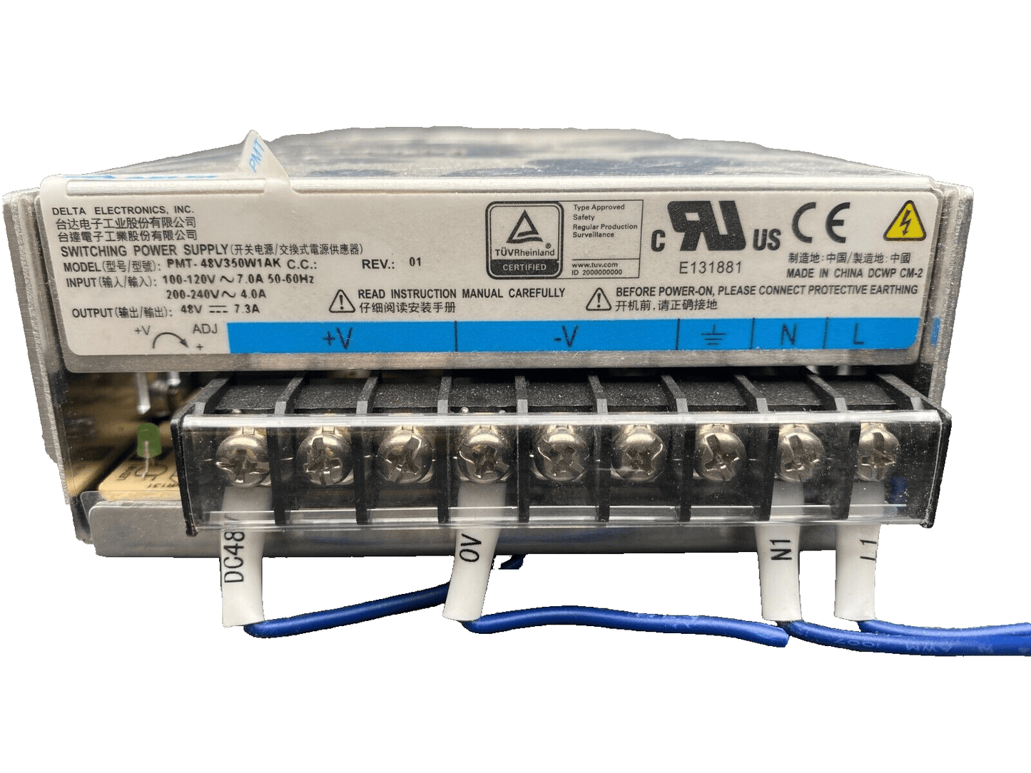DELTA PMT - 48V350W1AK 100 - 120V 7.0A POWER SUPPLY - KLR Automation