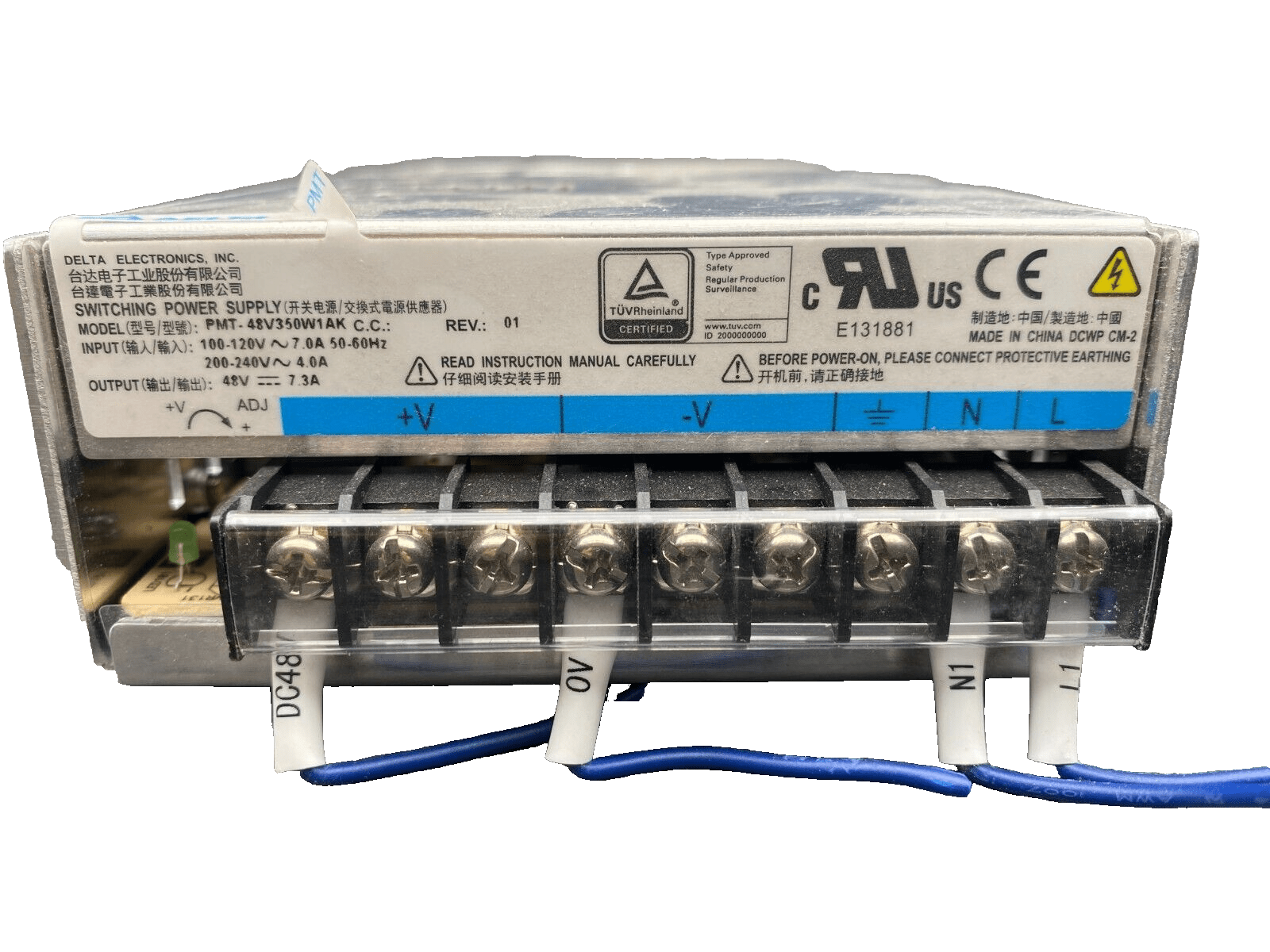 DELTA PMT - 48V350W1AK 100 - 120V 7.0A POWER SUPPLY - KLR Automation
