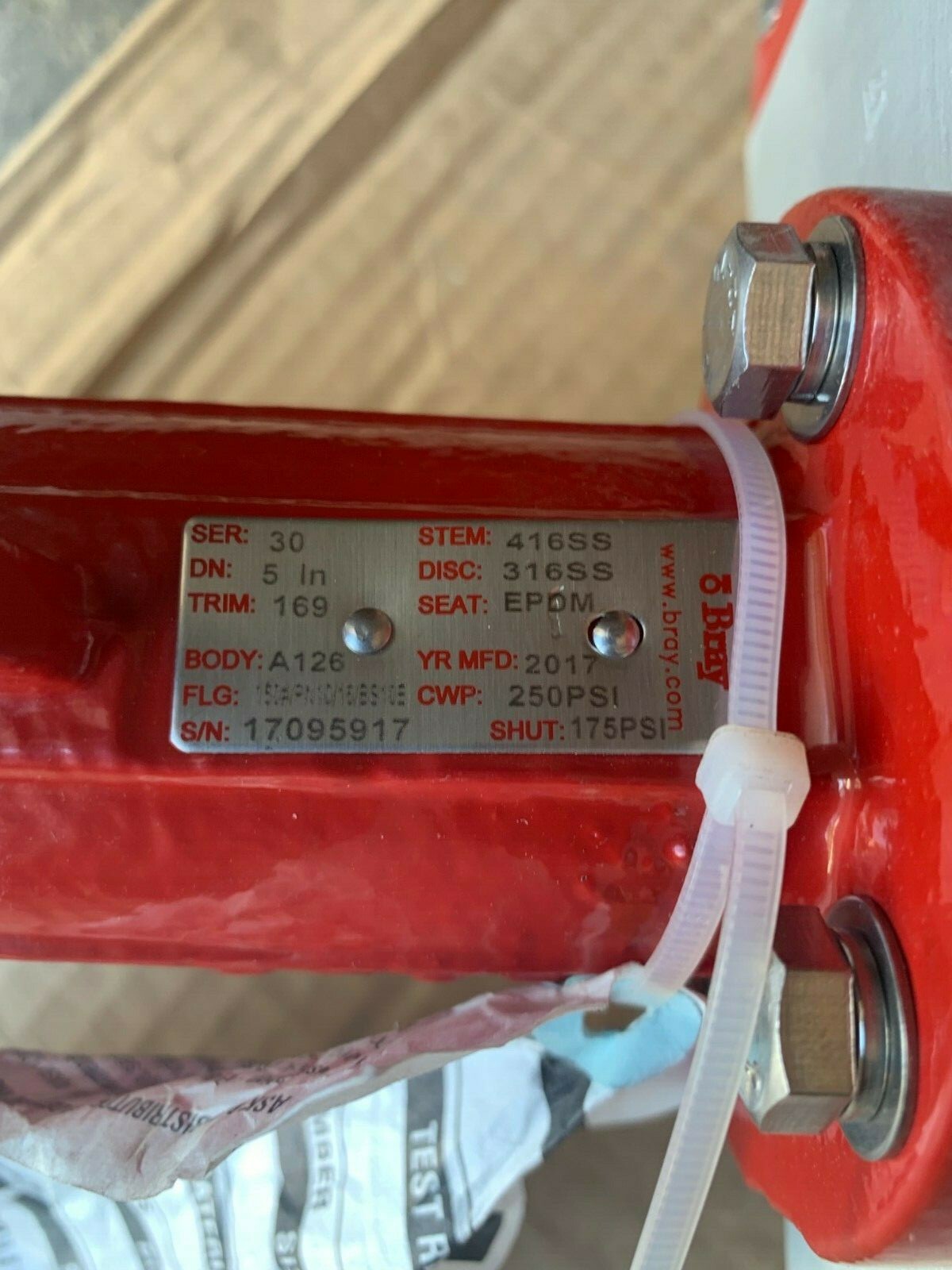 Bray Controls Double Acting 920930-11350532 Pneumatic Actuator Valve serie 92/93