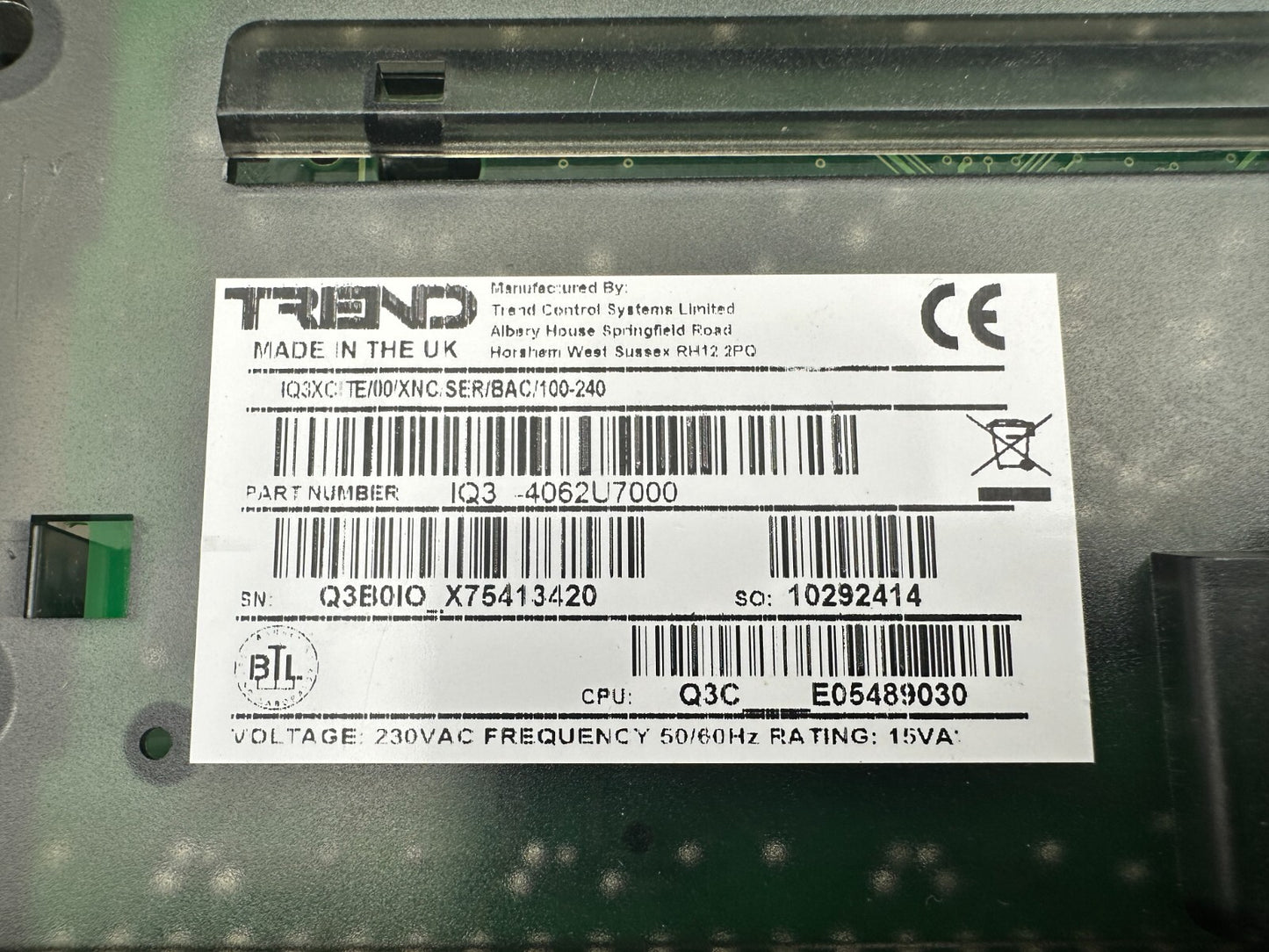 1pc x TREND IQ3XCITE IQ3XCITE/00/XNC/SER/BAC/100-240
