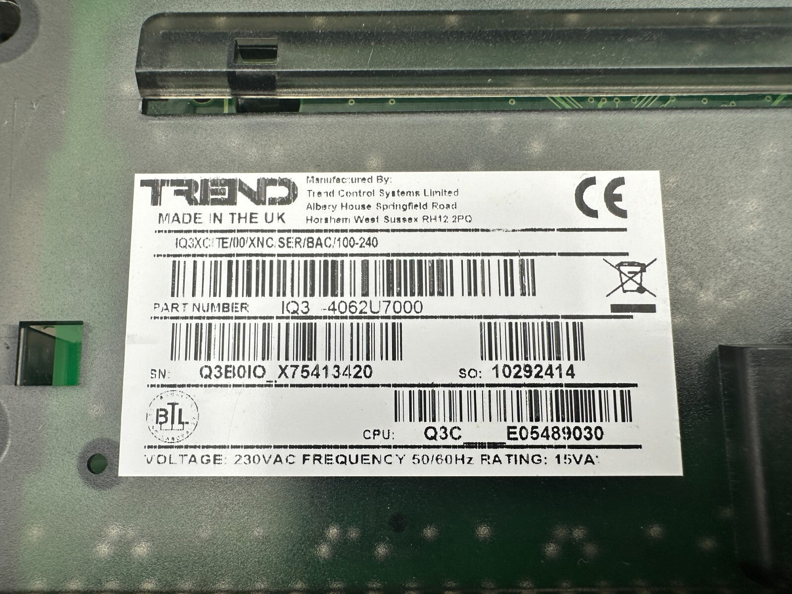 1pc x TREND IQ3XCITE IQ3XCITE/00/XNC/SER/BAC/100-240