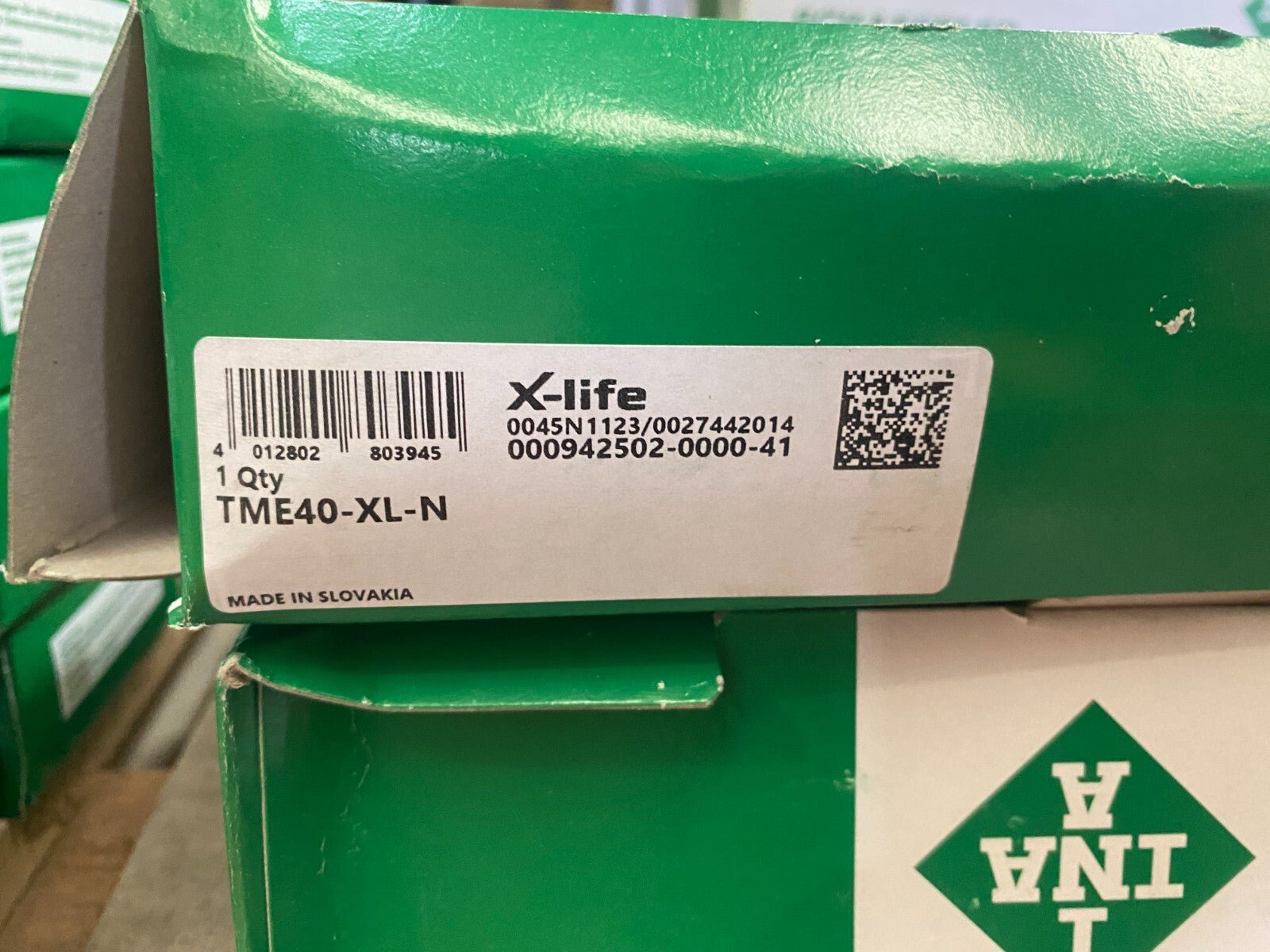 1 pc x INA X - Life SCHAEFFLER TME40 - XL - N parts gear Bearing - KLR Automation
