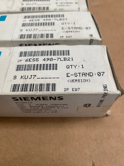 13 pc x Siemens 6ES5 490 - 7LB21 Connector with Screw Type Terminal Neuf - KLR Automation