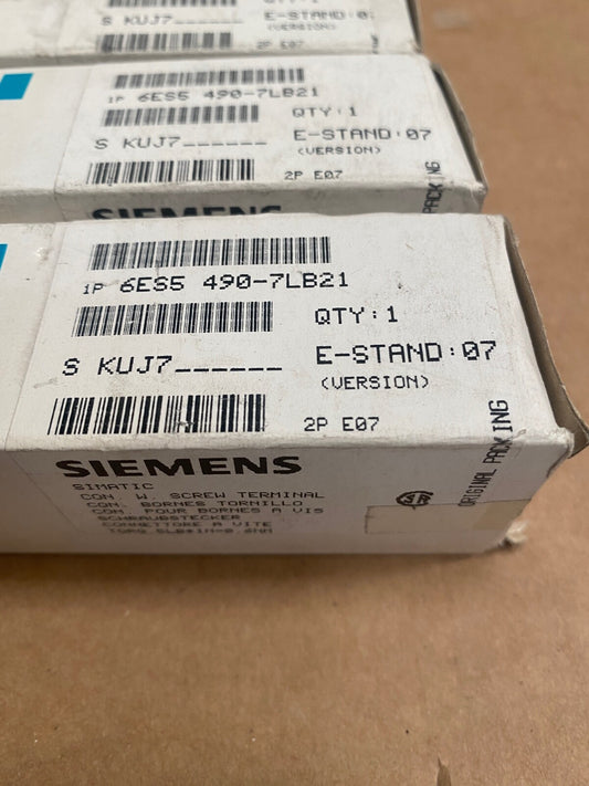 13 pc x Siemens 6ES5 490 - 7LB21 Connector with Screw Type Terminal Neuf - KLR Automation