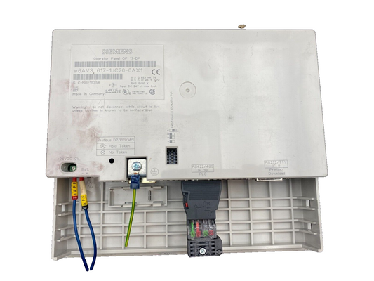 SIEMENS SIMATIC OP17 6AV3617-1JC20-0AX1 OPERATOR PANEL OP 17-DP