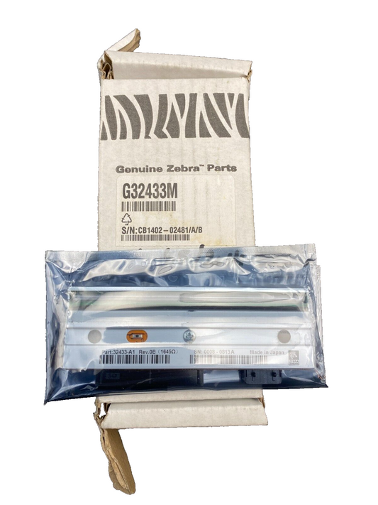 GENUINE ZEBRA PARTS G32433M 32433-A1 REV 0B PRINTHEAD