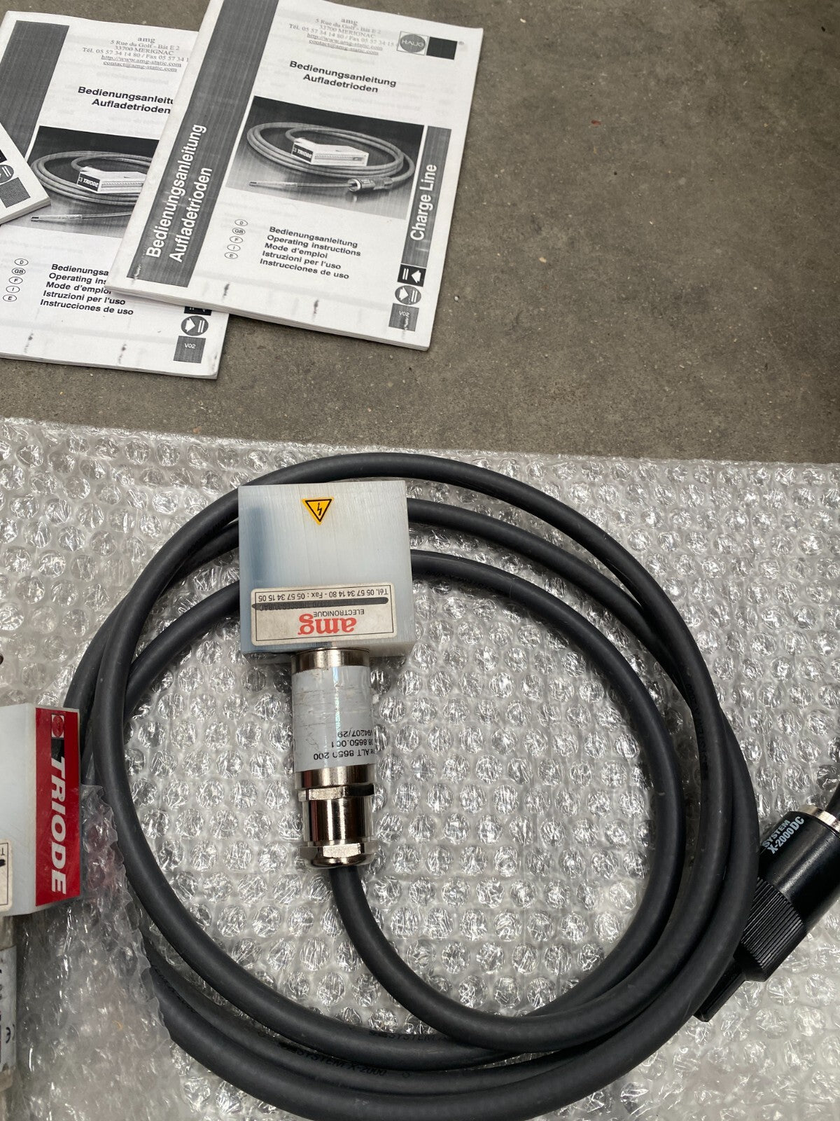 GÉNÉRATRICE CHARGE TR 30 25Kv  AMG Aug TriStat  + 2 pc Triode ALM R 060.200 60cm
