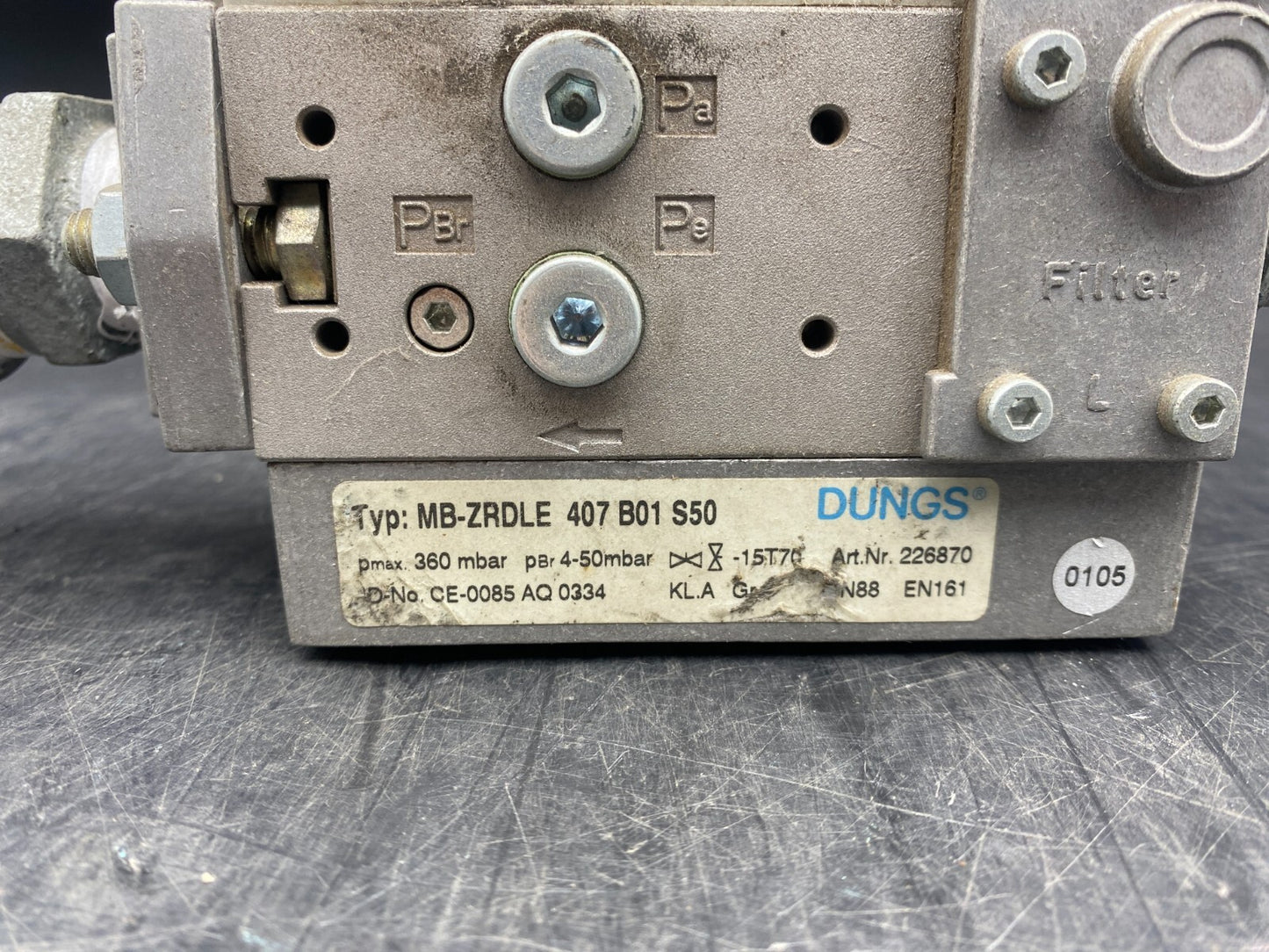 DUNGS MB - ZRDLE 407 B01 S50 360MBAR - KLR Automation
