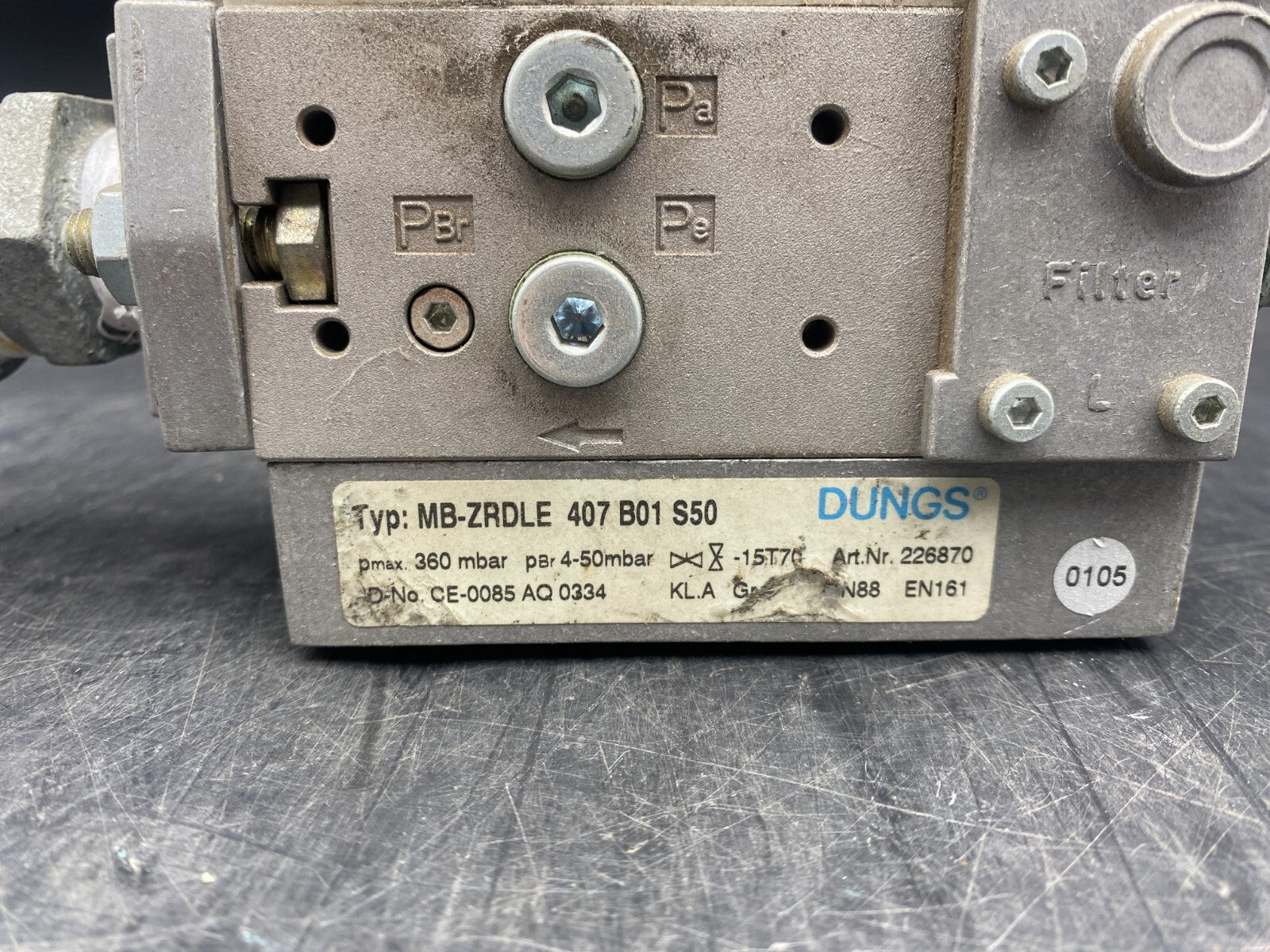 DUNGS MB - ZRDLE 407 B01 S50 360MBAR - KLR Automation