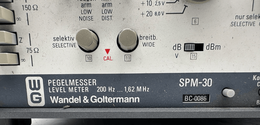 WANDEL & GOLTERMANN SPM - 30 BN 4502/01 LEVEL METER 200 Hz - 1.62 MHz - KLR Automation