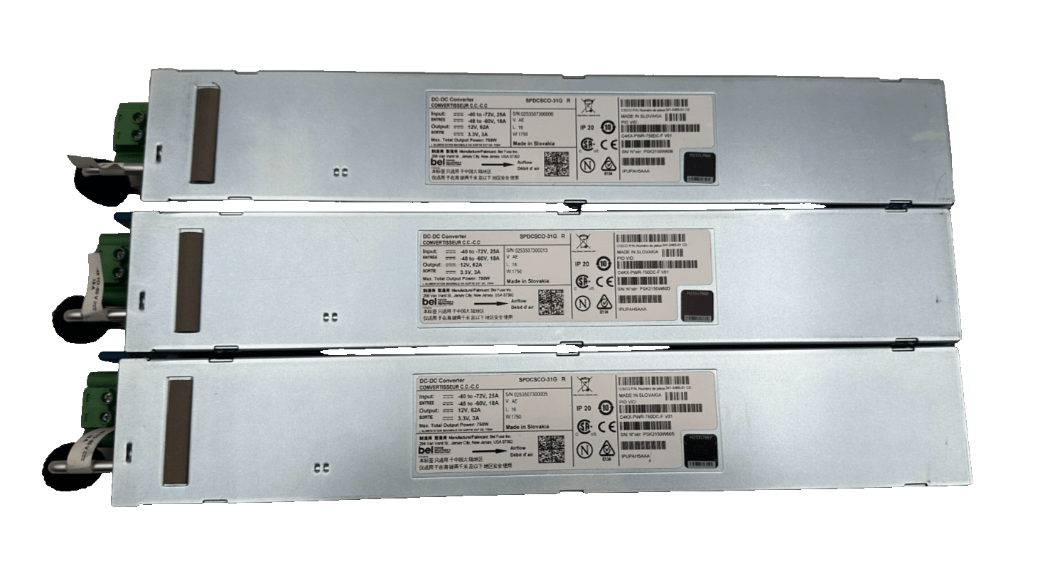 CISCO BEI SPDCSCO - 31G R C4KX - PWR - 750DC - F V01 IPUPAH5AAA DC - DC CONVERTER - KLR Automation