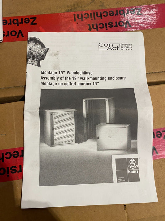 KNURR CON ACT 05.010.016.1 12HE B600 T600 COFFRET MURAL 19'' - KLR Automation