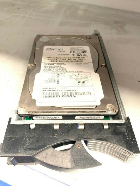 HDD IBM 36.4GB 37L7206 10K RPM SCSI 3.5" Hard Disk Drive - KLR Automation