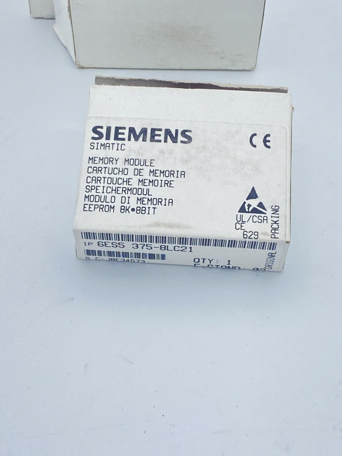 4pc x Simatic EEPROM 8K 8BIT 6ES5 375 - 8LC21 Module De Mémoire NEUF Siemens PLC - KLR Automation