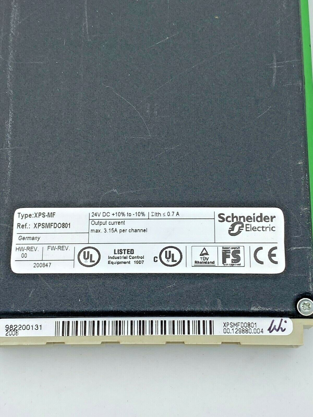 1pc Schneider Electric XPSMF Preventa XPS   XPS-MF  XPSMFDO801 relay output card