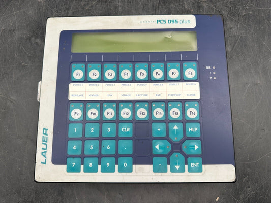 LAUER PCS 095 Plus PCS095P.SE PCS095.s Interface Panel Control - KLR Automation