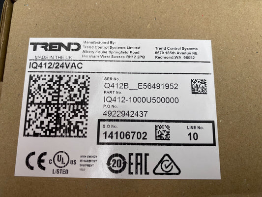 TREND IQ412/24VAC CONTROLLER