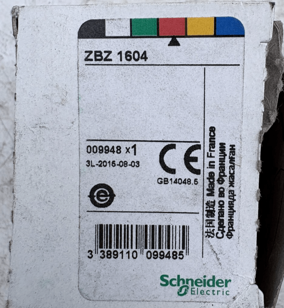 SCHNEIDER ELECTRIC ZBZ 1604 009948 CADENASSABLE PROTECTION x1 - KLR Automation