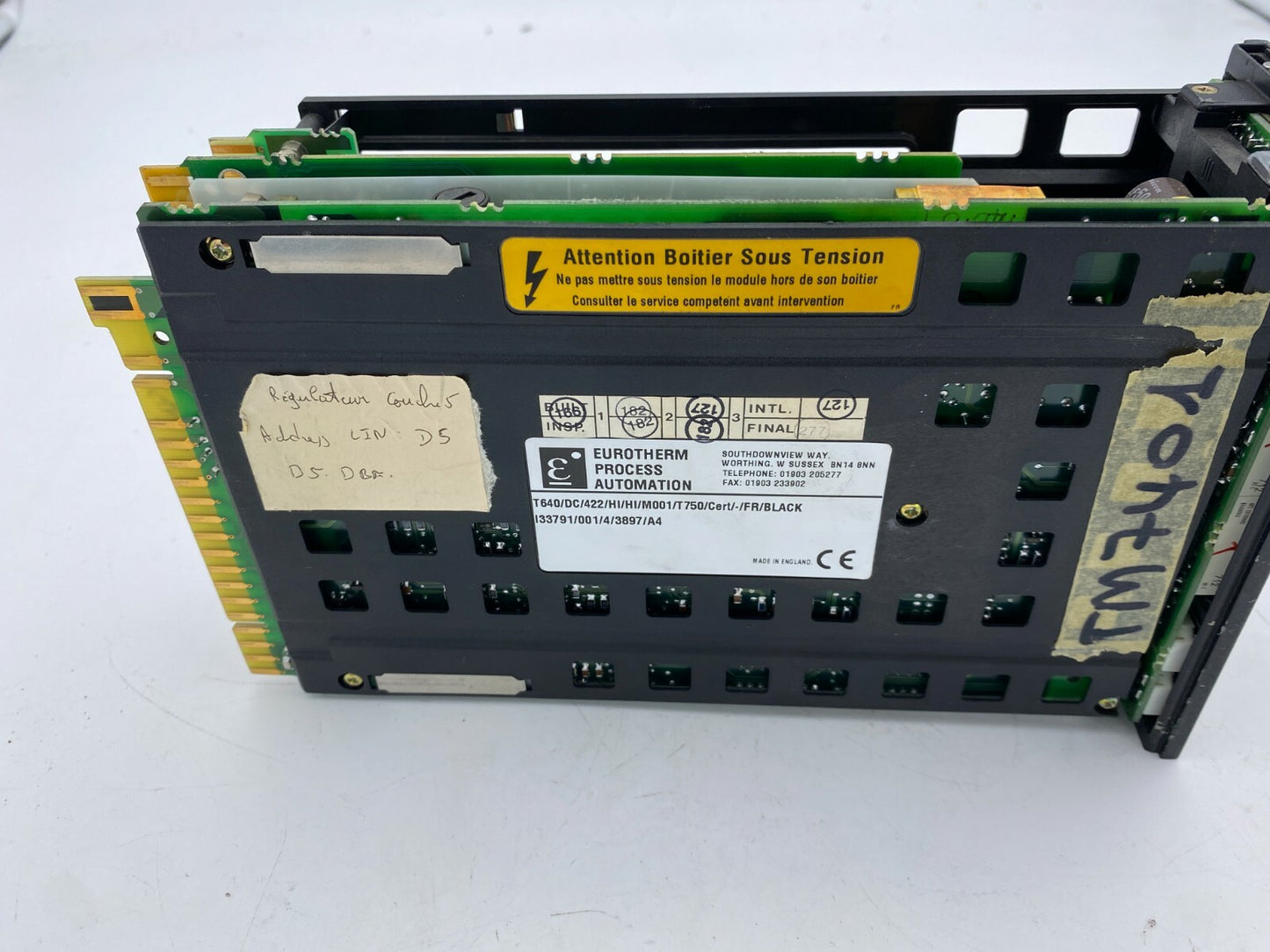 Eurotherm T640  T640/DC/422/HI/HI/M001/T750/CERT/-/FR/BLACK