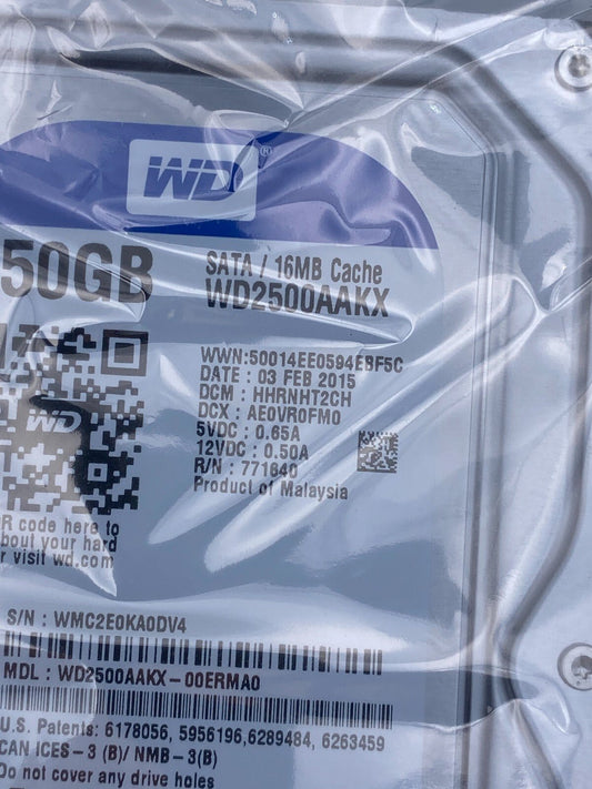 Western Digital WD3200AAKX 320GB SATA 16MB WD Blue HDD & 5 WD2500AAKX 250GB - KLR Automation