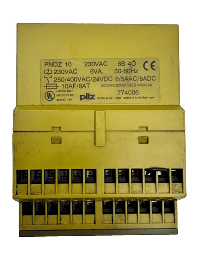 PILZ 774006 PNOZ 10 230VAC 6VA RELAIS DE SECURITE - KLR Automation