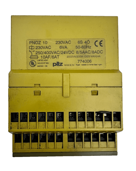 PILZ 774006 PNOZ 10 230VAC 6VA RELAIS DE SECURITE - KLR Automation