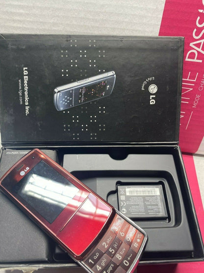 LG KF510 Red Mobile Phone Old Stock Rare collectors Mobile Phone Cell GSM 1 - KLR Automation